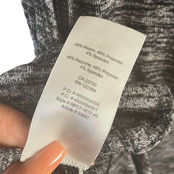 Wilfred Free Ornella Sleeveless Tank Top Split Sides Heather Black Womens Small - Picture 8 of 9